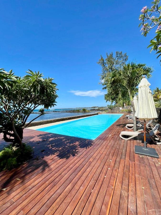 Luxury Beach House With Spectacular Sea View And Pool Trou aux Biches Bagian luar foto